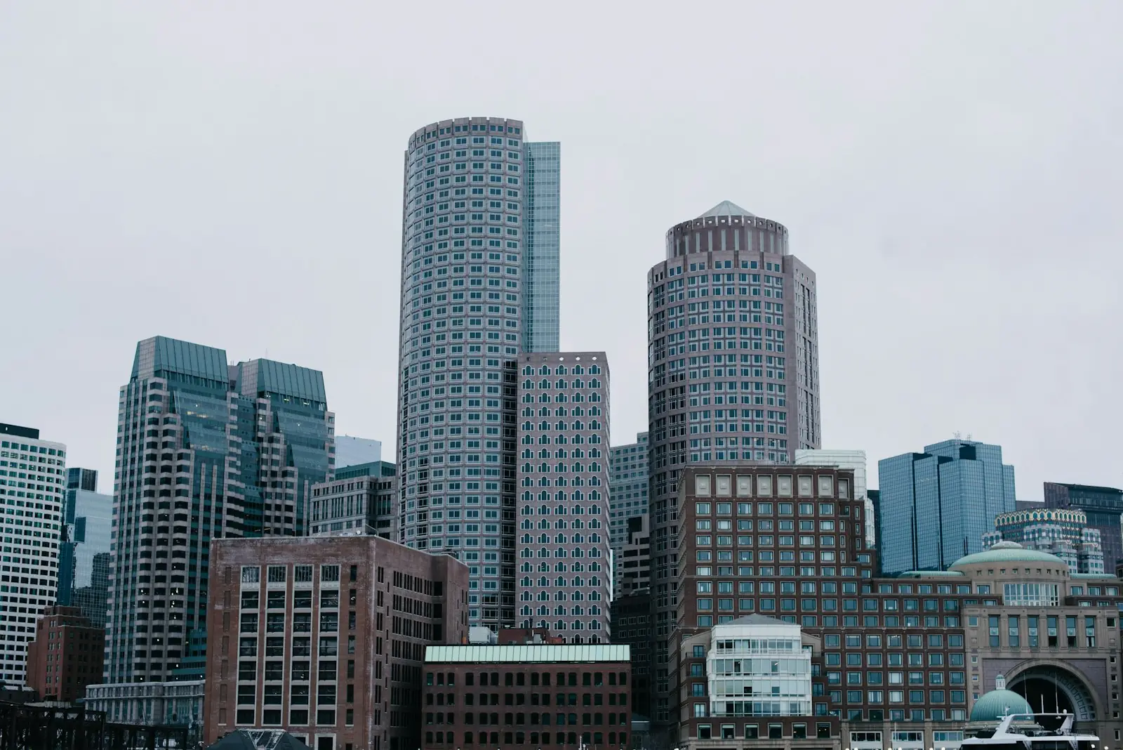 Financial district office towers
